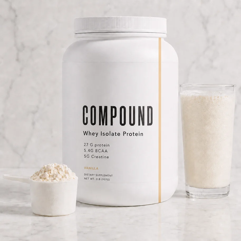 27g protein. Vanilla.