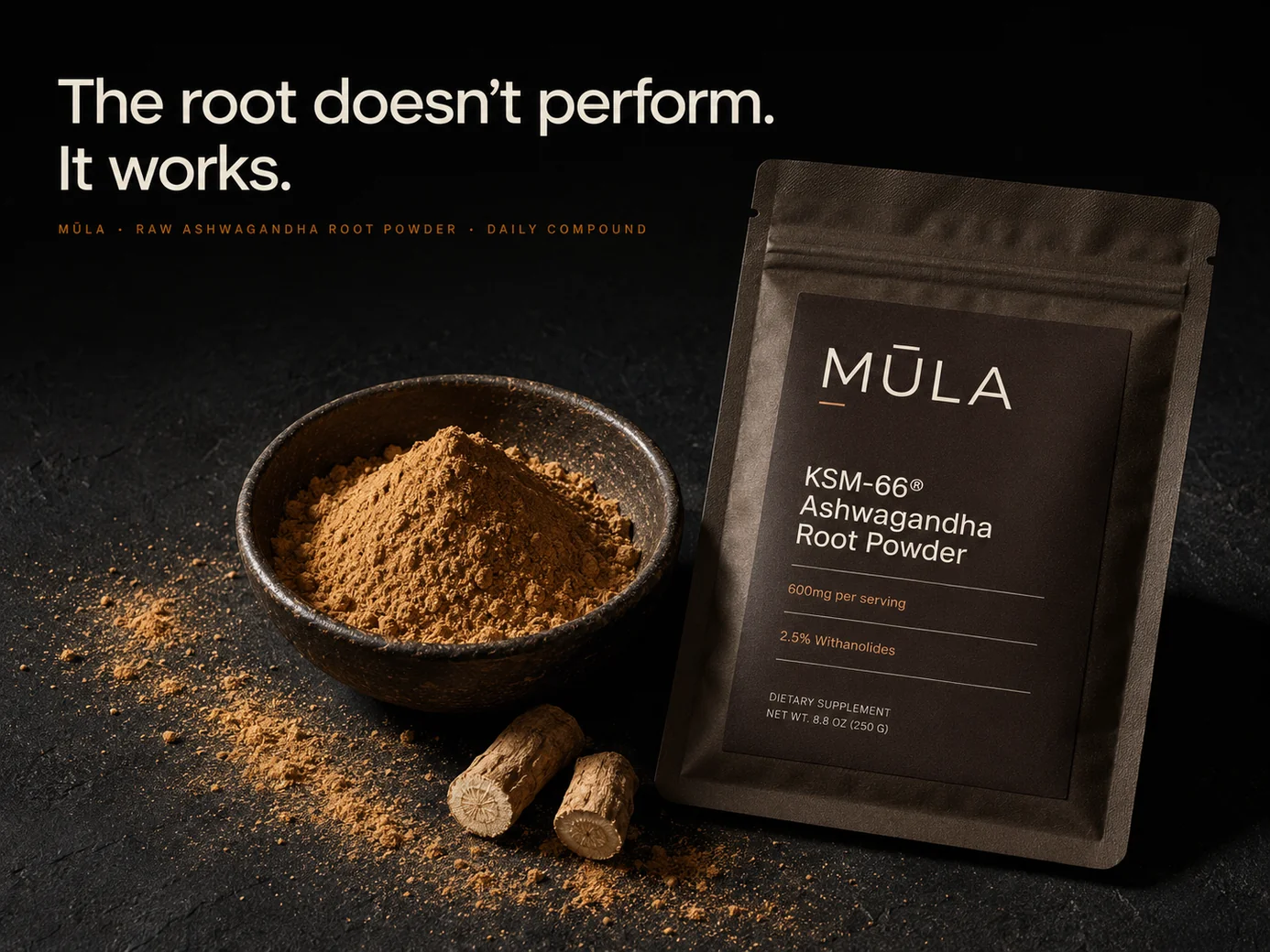 The root doesn't perform. It works.