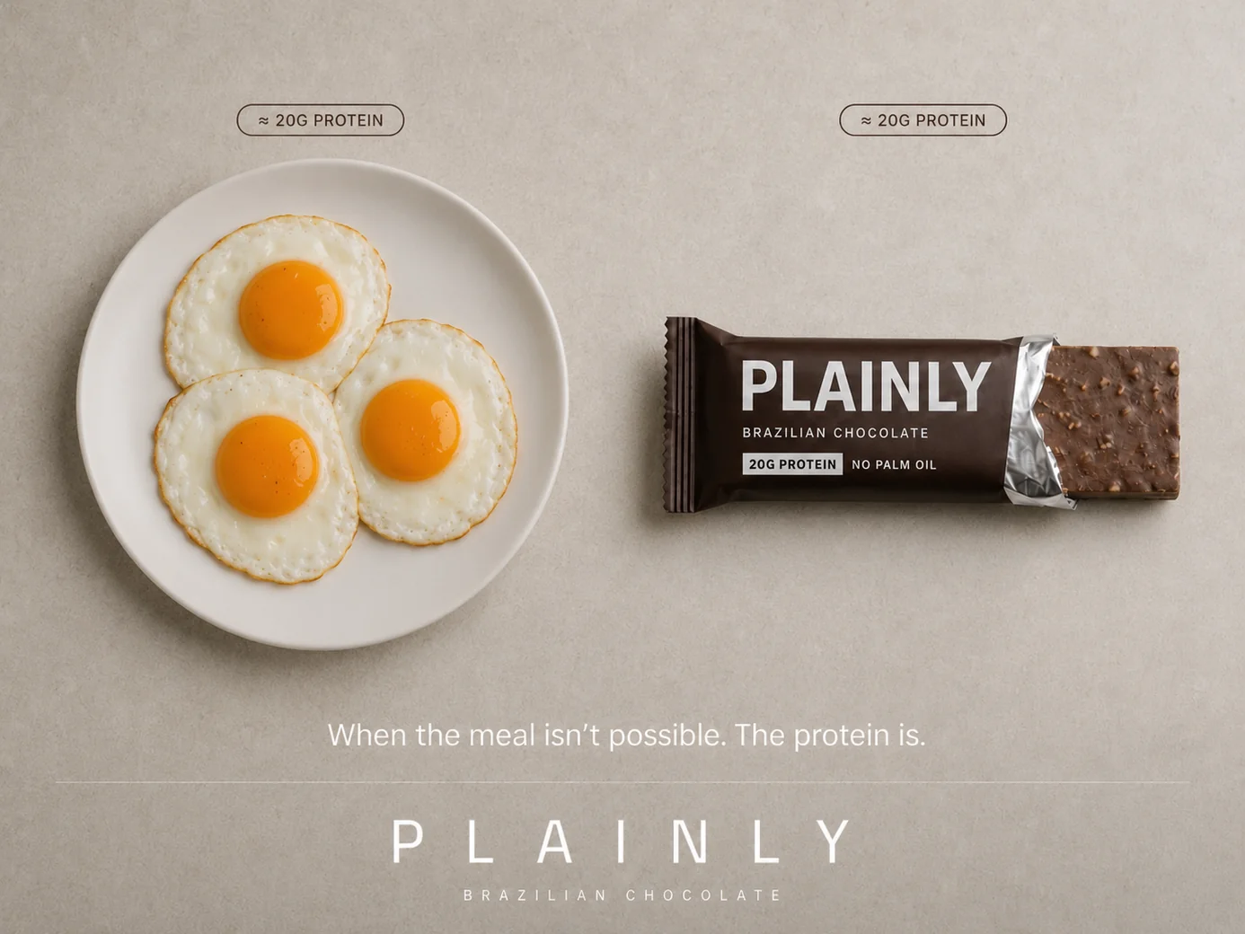 When the meal isn't possible. The protein is.